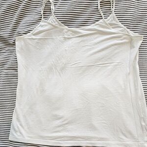 Time and Tru White Fitted Sleeveless Camisole